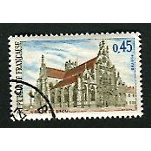Timbre Oblitéré - " Eglise De Brou " - 0,45f - Bétemps - 1969