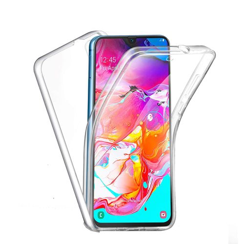 Samsung Galaxy A70 Coque 360 Degrés Protection Intégrale Souple Tpu Transparente Face Et Dos Smartphone - Accessoires Pochette Exceptional Case