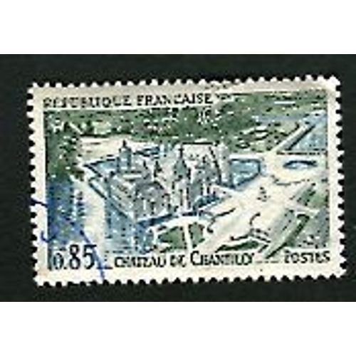 Timbre Oblitéré - " Château De Chantilly - Oise " - 0,85f - Decaris - 1969