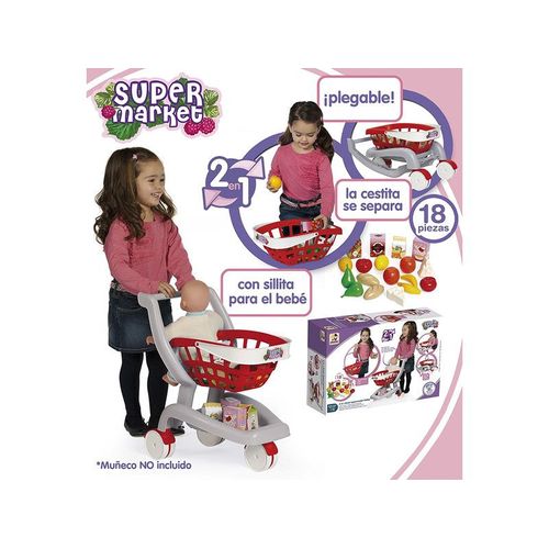 Chariot De Supermarché 2 En 1 Garçons 84158