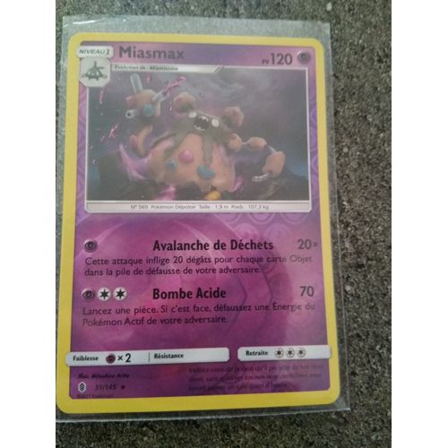 Carte Pokémon Française Reverse 51/ 145 Miasmax Gardiens Ascendants