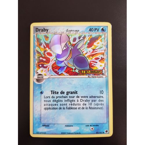 Draby 43/101 Holo Set Ex Ile Des Dragons Fr Avec Logo
