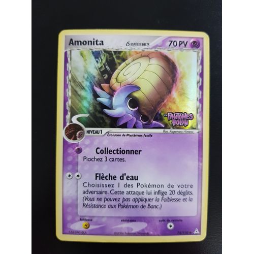 Amonita 74/110 Holo Set Ex Fantômes Holon Avec Logo