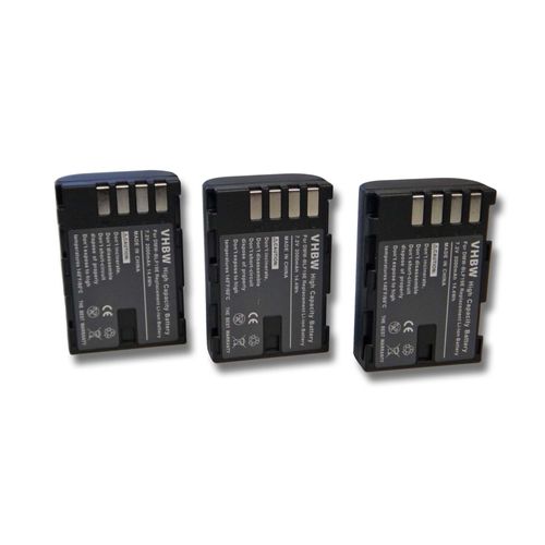 3 x vhbw Set de batterie (2000mAh, 7.2V, Li-Ion) pour appareil photo Sigma SD Quattro remplace Sigma BP-61