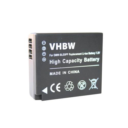 vhbw Batterie convient à Panasonic Lumix DMC-TZ90, DMC-TZ96, DMC-TZ100, DMC-GX9 remplace DMW-BLE9, DMW-BLE9E