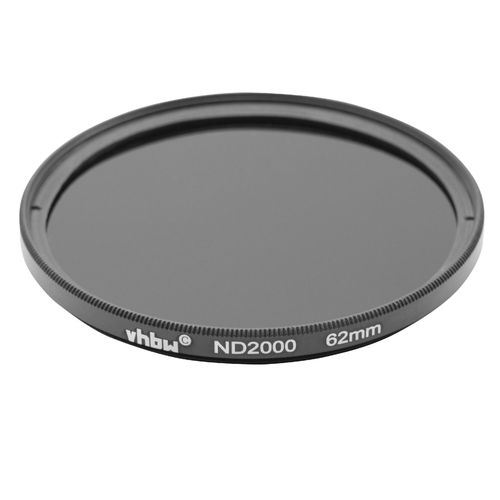vhbw Filtre gris ND à densité neutre ND2000 62mm pour appareil photo analogue ou numérique