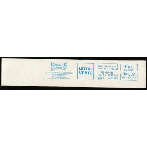 France Ema Empreinte Postmark Espace Inox Acier Inoxydable 54 Fléville Devant Nancy