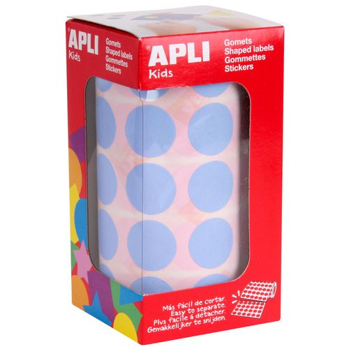 Gommettes Rouleau Rond Ø 20 Mm Bleu Ciel X 1 770 - Apli Agipa