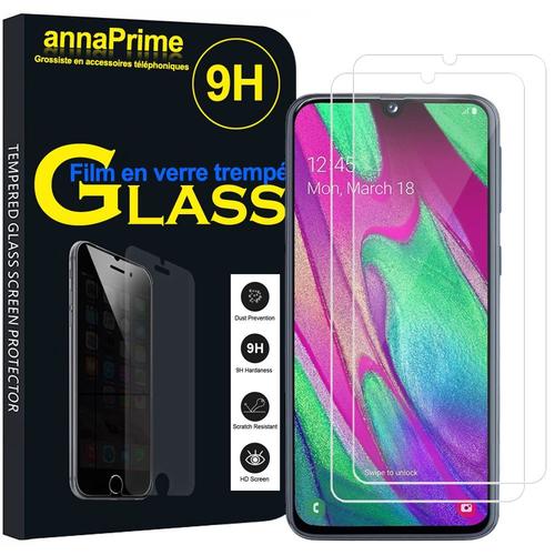 Lot / Pack De 2 Films Verre Trempé Pour Samsung Galaxy A40 5.9" Protection D'écran