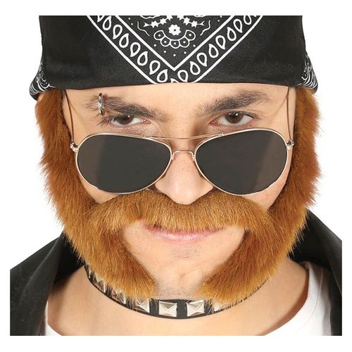 Moustache Avec Pâtes De Rockeur (Taille Unique Adulte)