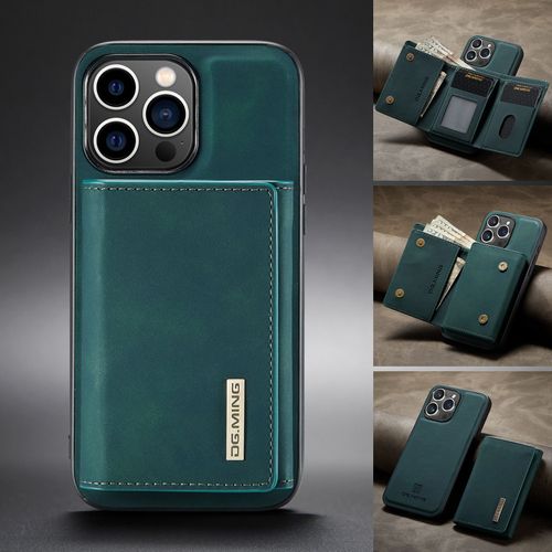 Etui Coque Pour Iphone 15 Pro Max Back Cover Original Dg. Ming M1 Magnetic Detachable Wallet Leather Card Holder Cell Phone Case¿Vert