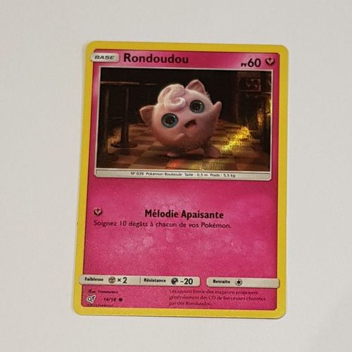 Carte Pokémon Rondoudou 14/18 De "Détective Pikachu