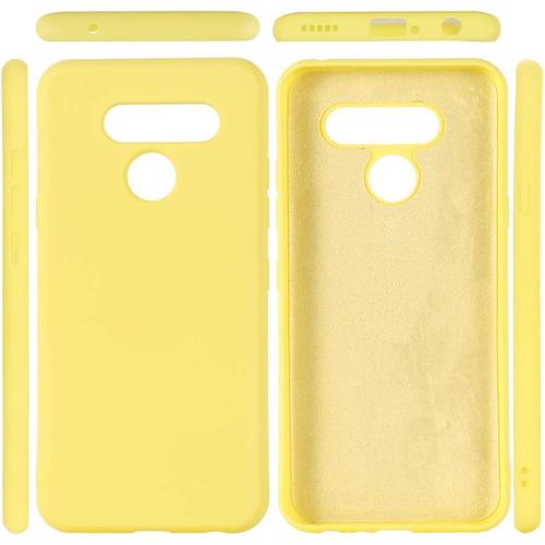 Coque Huawei P40 Lite,Antichoc Coque Silicone Liquide Gel Anti-Rayures Ultra Mince Premium Avec Doux Microfibre Coussin Doublure,Silicium Liquide Housse Pour Huawei P40 Lite Jaune