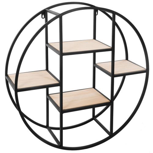 Etagère Murale Industrielle Torof - Diam. 78 Cm - Noir