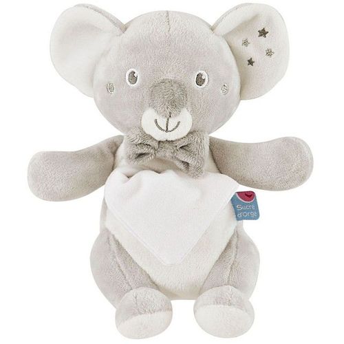 Doudou Koala Blanc Gris Cajou Sucre D'orge Peluche Jouet Bebe