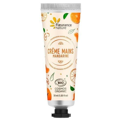 Crème Mains Mandarine Bio - Fleurance Nature - 30ml - Non Gras - Mixte - Tous Types De Peau 