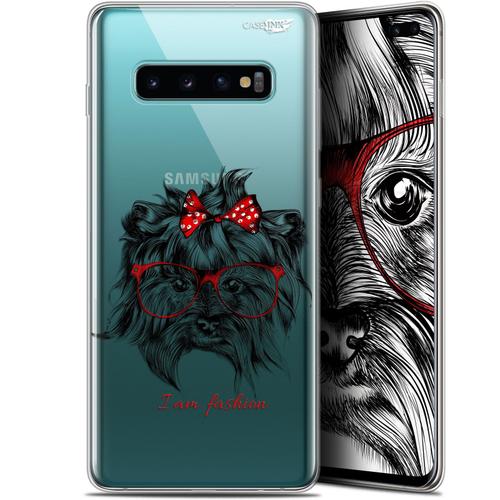 Caseink Coque Pour Samsung Galaxy S10+ (6.4 ) Gel Hd [ Nouvelle Collection - Souple - Antichoc - Imprimé En France] Fashion Dog