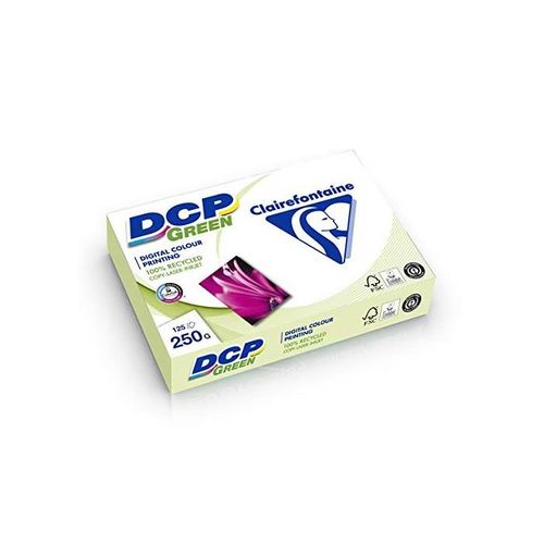 Clairefontaine Lot de 3 Ramettes 125 Feuilles Papier A4 210x297 250g DCP Green 100% Recyclé