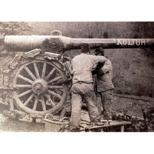 14-18 : Carte Postale De 1915 Canon De 120 Baptisé Kultur (Bombardement Steinbach)