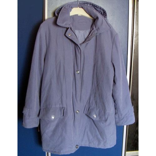 Manteau Parka Femme Couleur Bleu Mauve Parme
