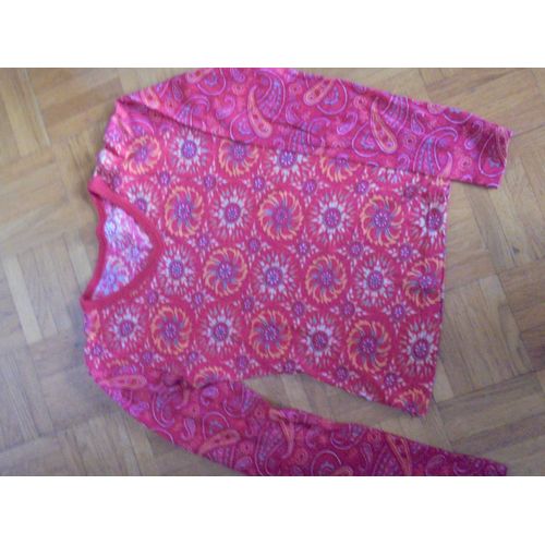 Top Imprimé Rouge 10-12 Ans