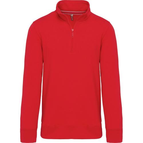 Sweat-Shirt Col Zipp? - K487 - Rouge