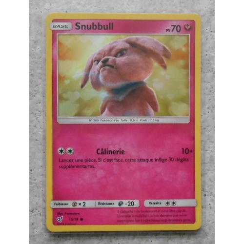 Snubbull Holo 15/18 Détective Pikachu - Fr