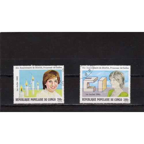 Timbres-Poste Du Congo (21ème Anniversaire De La Princesse De Galles)