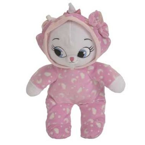 Doudou Chat Blanc Marie Les Artistochats Peluche Phosphorescente Disney Nicotoy Simba Toys Benelux Jouet Phosphorescent Fluo Lumineux Lunes Etoiles Nuages Comforter Pink Cat