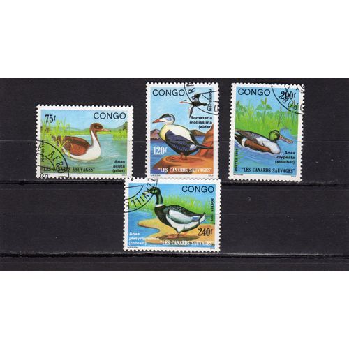 Timbres-Poste Du Congo (Canards Sauvages)
