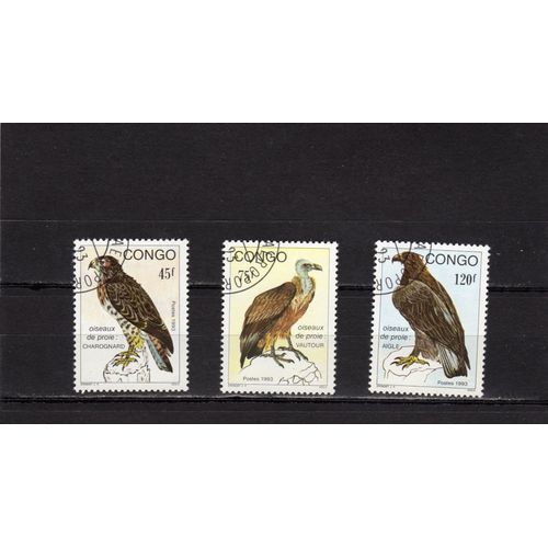 Timbres-Poste Du Congo (Oiseaux De Proie)