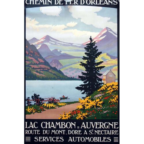 Affiche Lac Chambon Auvergne