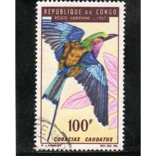 Timbre De Poste Aérienne Du Congo (Oiseau)