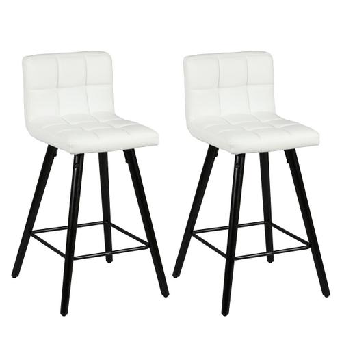 Soren - Lot De 2 Tabourets Blancs