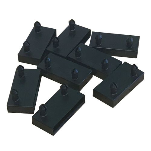 Altolattes - Lot De 8 Embouts Noirs Pour Sommier Altolattes