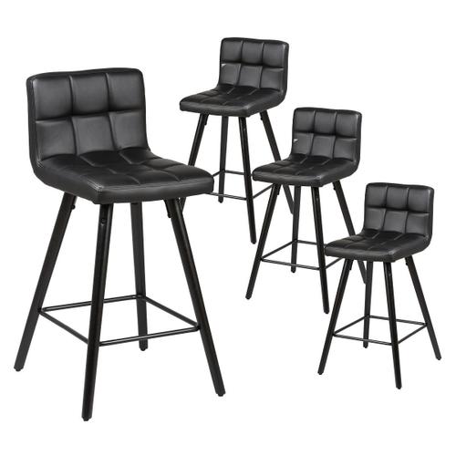 Soren - Lot De 4 Tabourets Noirs