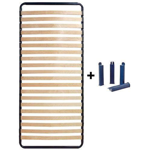 Altolattes - Pack Sommier 20 Lattes 70x190cm + Pieds Bleus