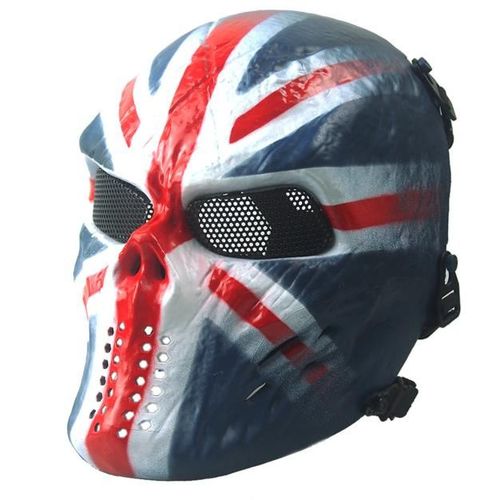 Buyiesky®Airsoft Facial Crâne Squelette Cs Masque Tactique Militaire Halloween