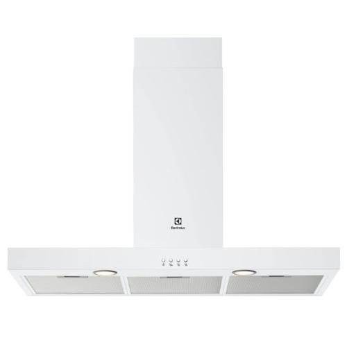 Electrolux LFT419W - Hotte - hotte décorative - largeur : 89.8 cm - profondeur : 45 cm - evacuation & recyclage - blanc