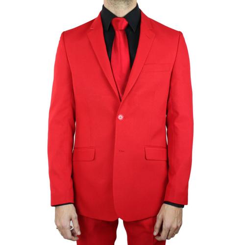 Costume 2 Boutons Rouge Homme