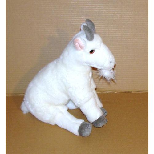FRANKIEZHOU Animal en peluche réaliste en soie - Blanc - 25,4 cm - Jouet en  peluche pour garçon et fille - Cadeau pour enfants, bébés qui pleurent -  Décoration d'intérieur : : Jeux et Jouets