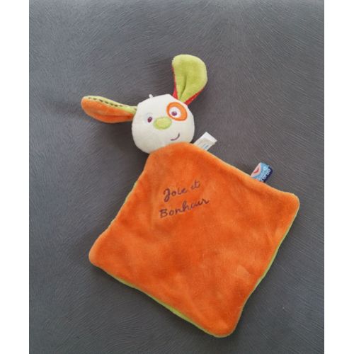 Doudou Chien Joie Et Bonheur Sucre D'orge Orange Vert