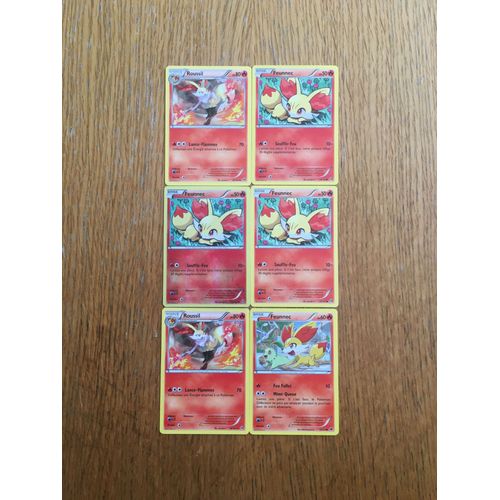 (1376) 2x Roussil + 4x Feunnec (Pokemon)