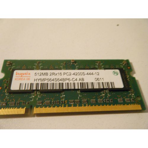 BARETTE MEMOIRE HYNIX 512MB 2Rx16 PC2-4200S-444-12