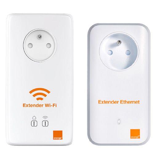 Kit CPL Wifi Extender Orange 500 Mo/s
