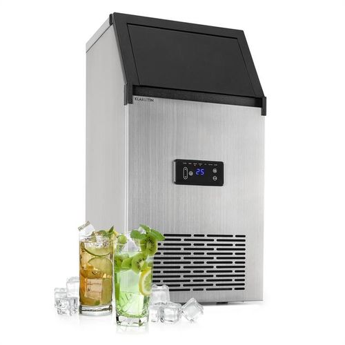 Klarstein Glacial XL Machine à  glaà§ons professionnelle 38 kg/jour 15L - inox noi