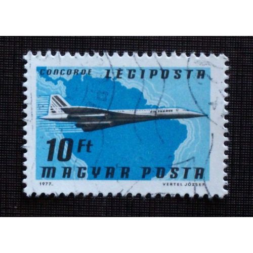 Hongrie Poste Aérienne N° 398 Oblitéré De 1977 - 10fo « Avions Commerciaux : Concorde » - Theme Avions