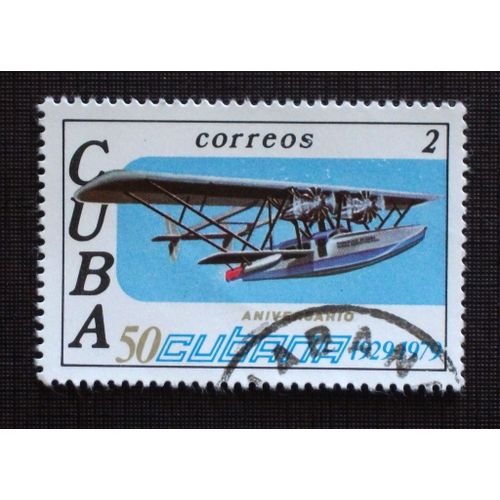 Theme Avions - Timbre Oblitéré De Cuba (Ref : Tav-22)