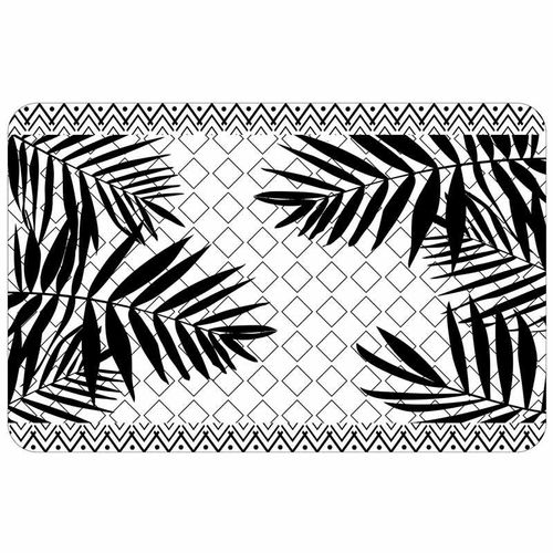 Set De Table "Yantra" 28x44cm Blanc & Noir