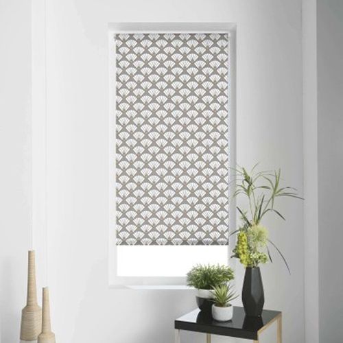 Store Enrouleur Tamisant "Art Déco Chic" 60x180cm Gris